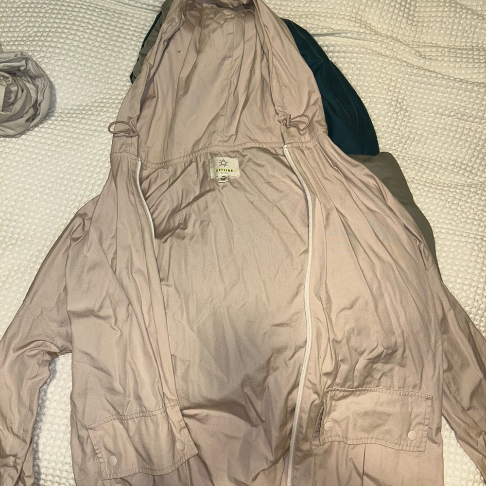 Women's Light Pink Rain Jacket